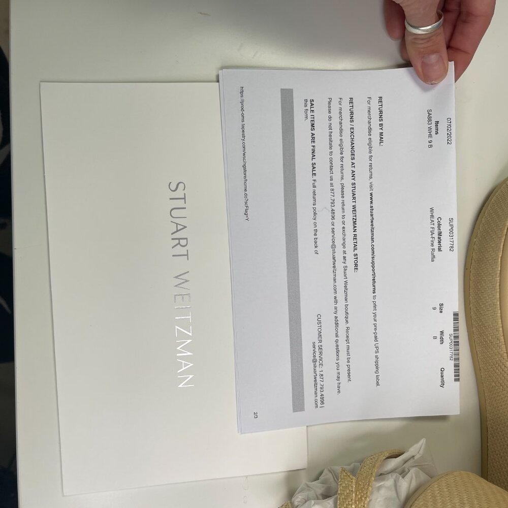 Stuart Weitzman Tan Wheat Fia-Fine Raffia Summerl… - image 6